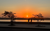 メコン川の夕日その1