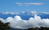 任地から望むヒマラヤの峰々