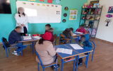 小学校障害児教室の授業風景2